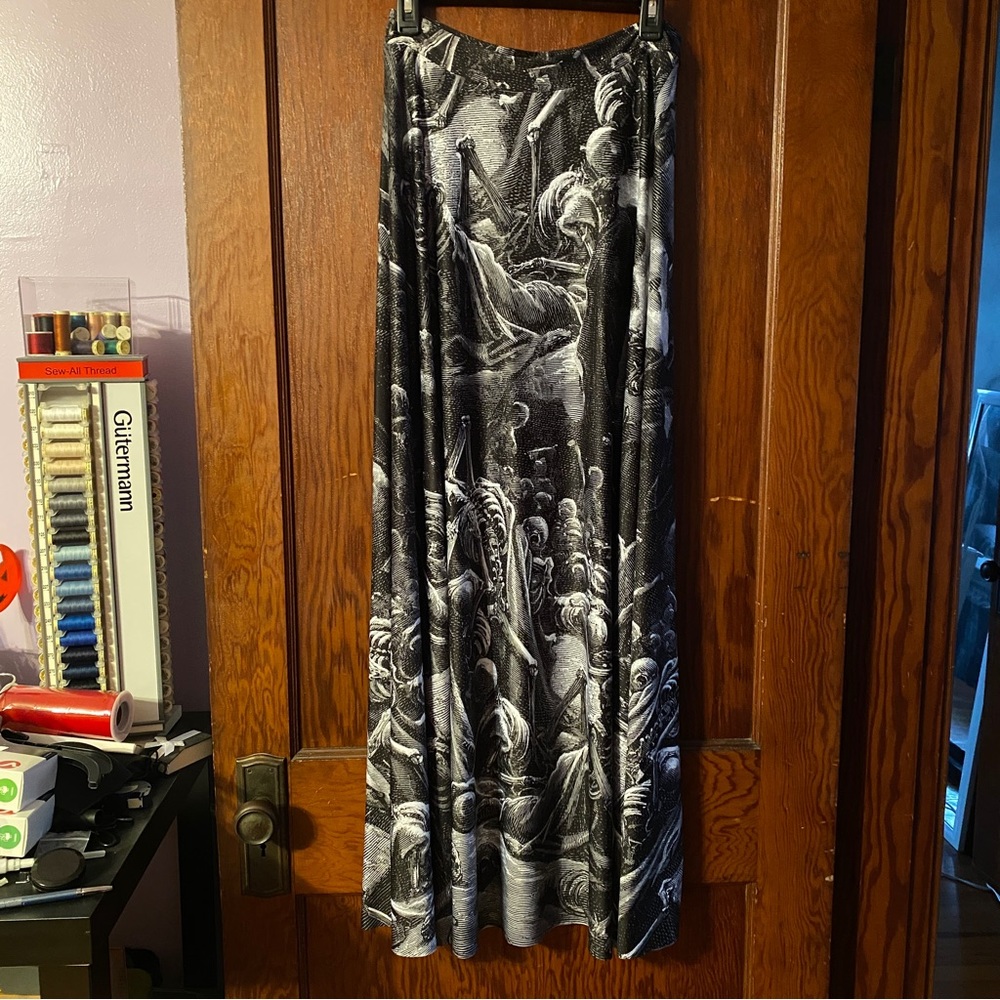 Blackmilk Valley of Dry Bones Maxi Skirt Size L
